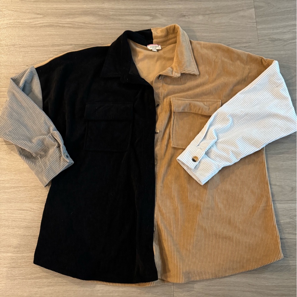 Corduroy shacket